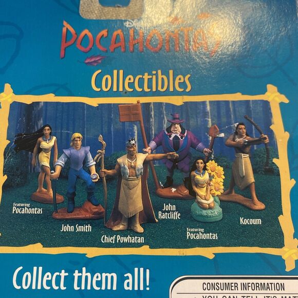 VINTAGE 1990's DISNEY MATTEL POCAHONTAS COLLECTIBLE FIGURE 66505 FIGURE TOY NEW - Picture 4 of 5